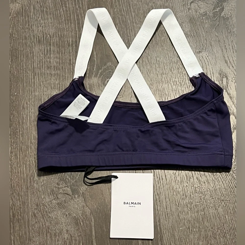 BALMAIN**Purple Sportsbra**F 36; US 4 $295 - Picture 3 of 4